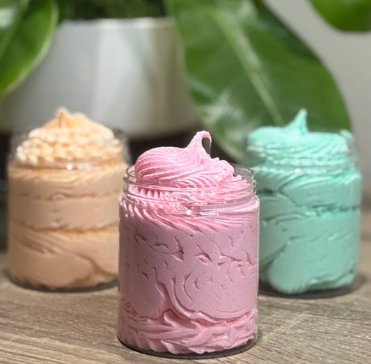 Strawberry Macaron Exfoliating Whipped Soap